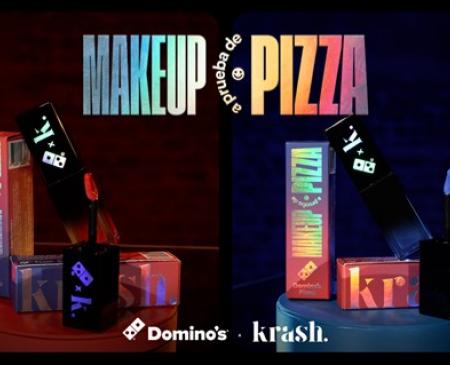 Domino’s Pizza se alía con la marca de cosméticos Krash en su nueva campaña “A prueba de pizza”